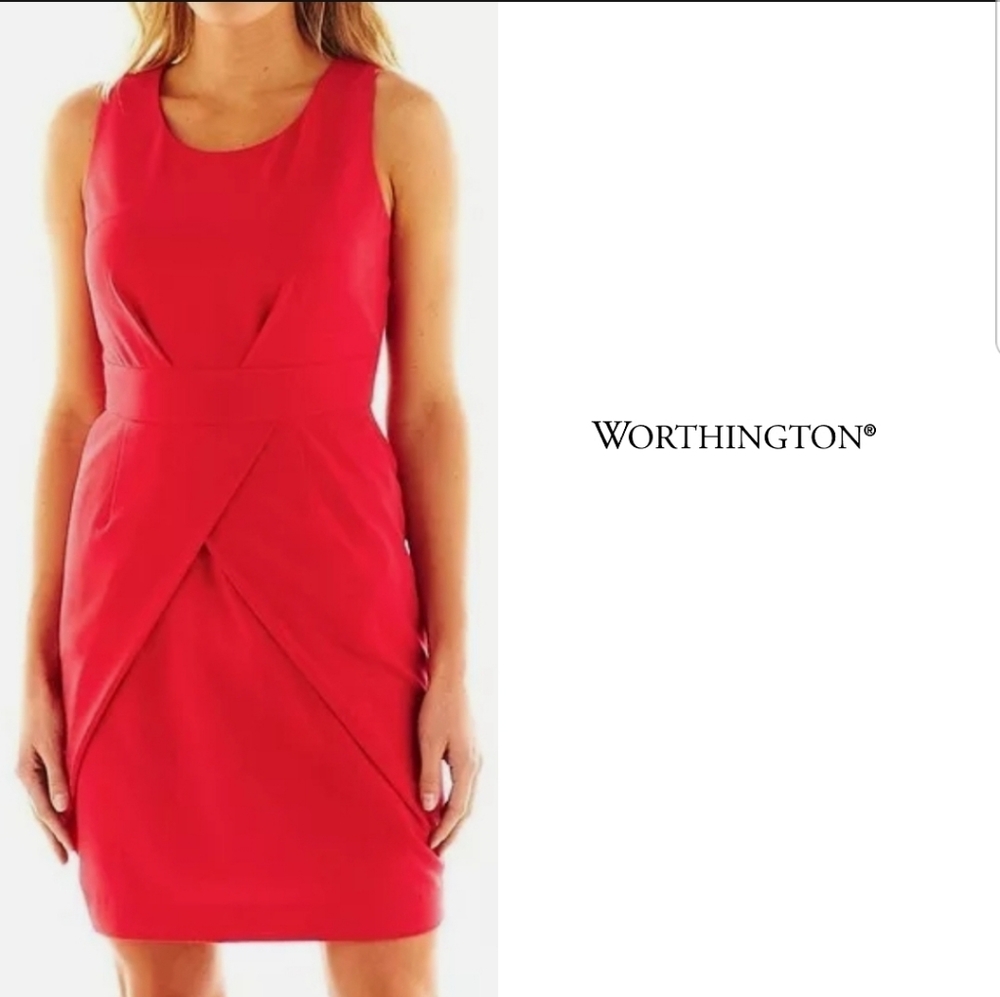 Worthington Sleeveless Tulip Hem Dress